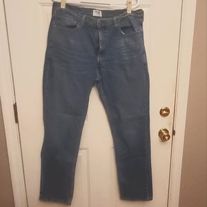 Men's Levis Denizen Straight Leg Jeans, Blue Size 38W 34L